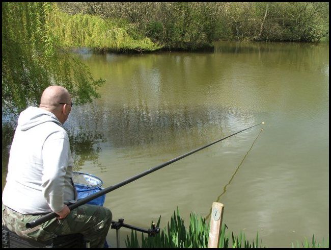 Kev wasn't having the best of days on peg 1