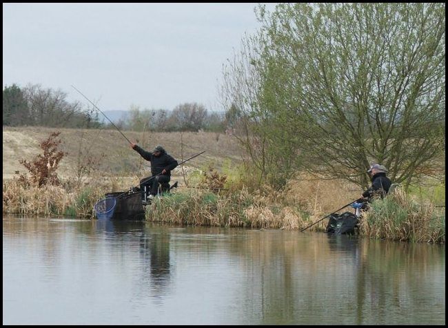 Keith and Mick were having a good battle on adjacent pegs