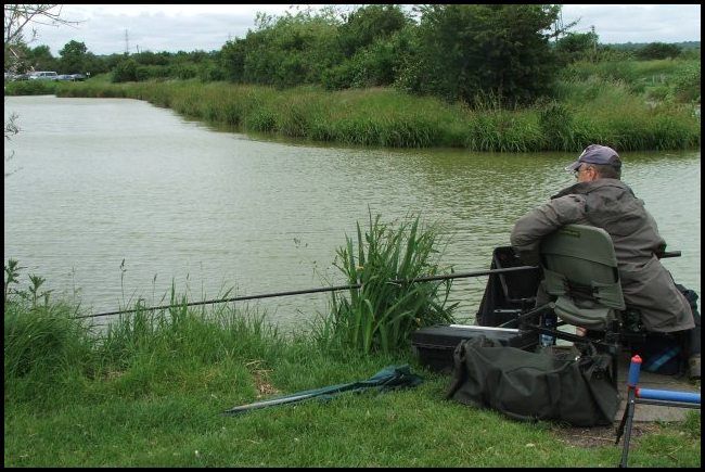 Mick was trying to tempt something from the margin