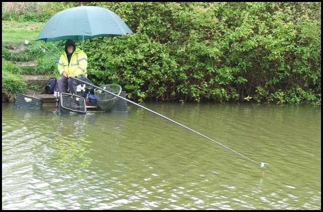 Geoff was on peg 8 for the second day running