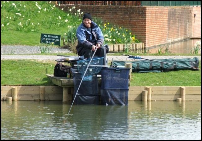 Terry was struggling on peg 18