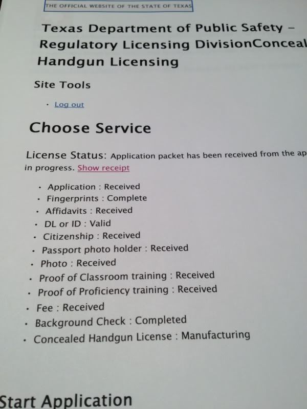 Texas CHL application SIG Talk