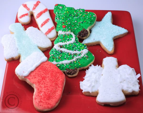 christmas sugar cookies face