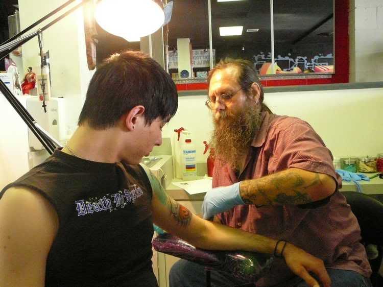 Yep, he's the guy who tattooed Rollins, Glenn Danzig, Doyle, 