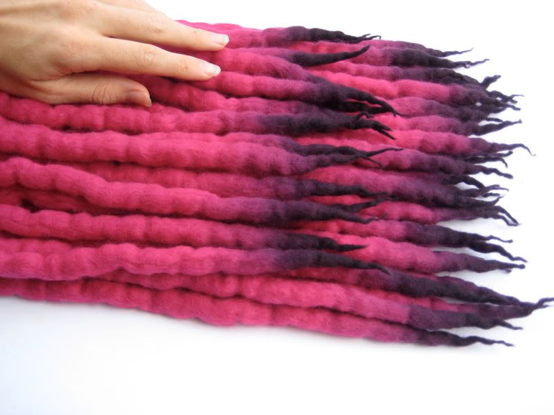 Thick Textured Hot Pink With Black Tips Hair Extensions Forum