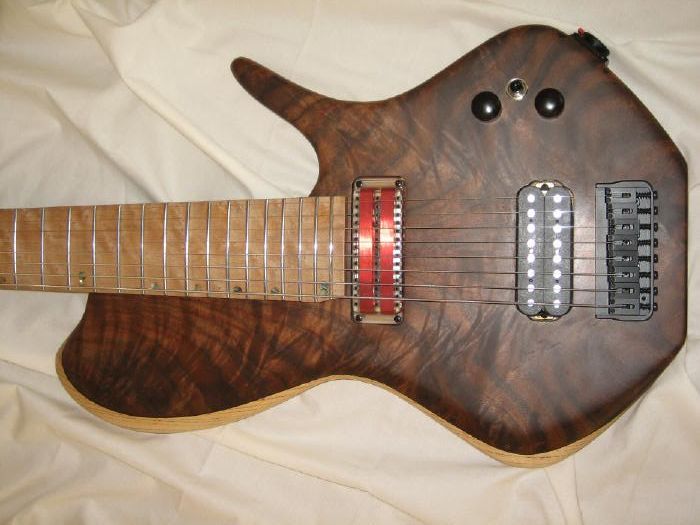 Tosin Abasi custom 8 string guitar, completed!