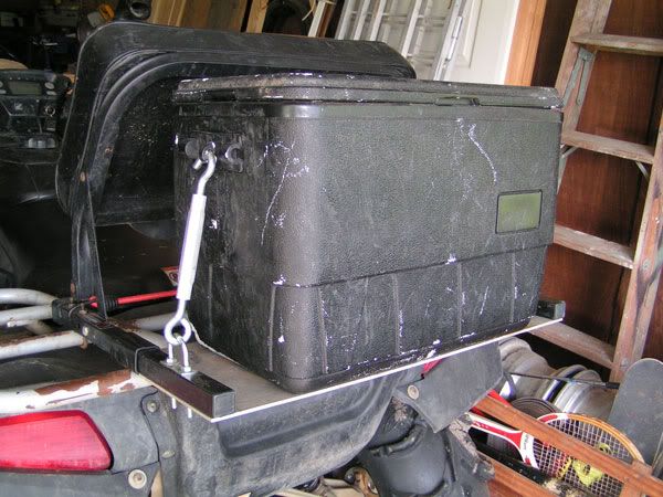 Honda rancher 4x4, ice chest rack #3