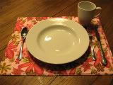 Woodland Bloom Reversible Placemat  Set of 4  *PREORDER*