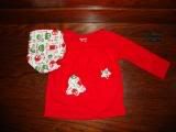 Christmas Ooga Booga Diaper and Shirt set