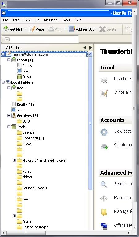 message threads in thunderbird