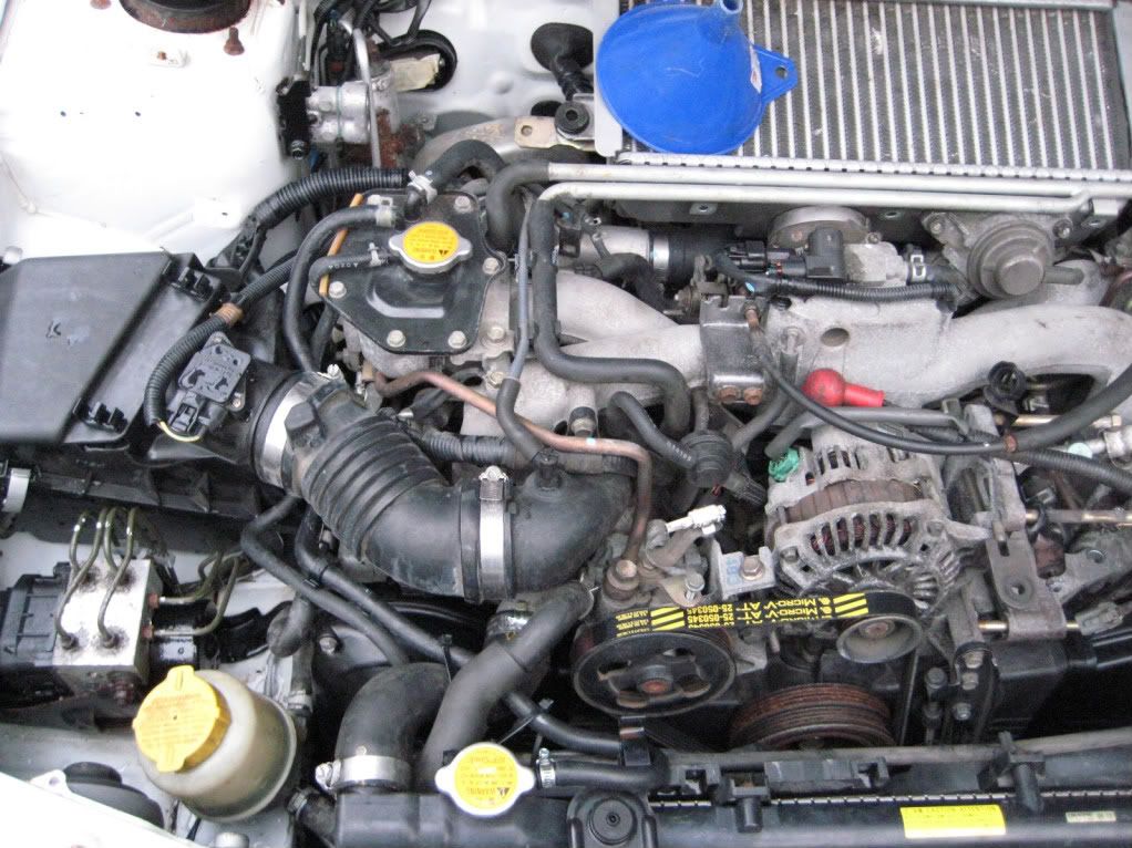 Coolant burping issues after WRX swap it keeps barfing coolant, wont