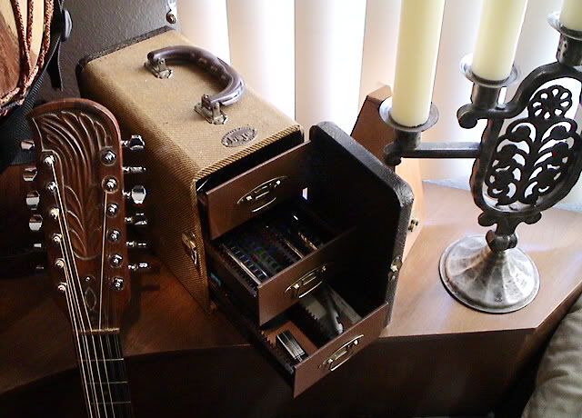 1950s Tweed Guitar Accessory Case With Drawers The Acoustic