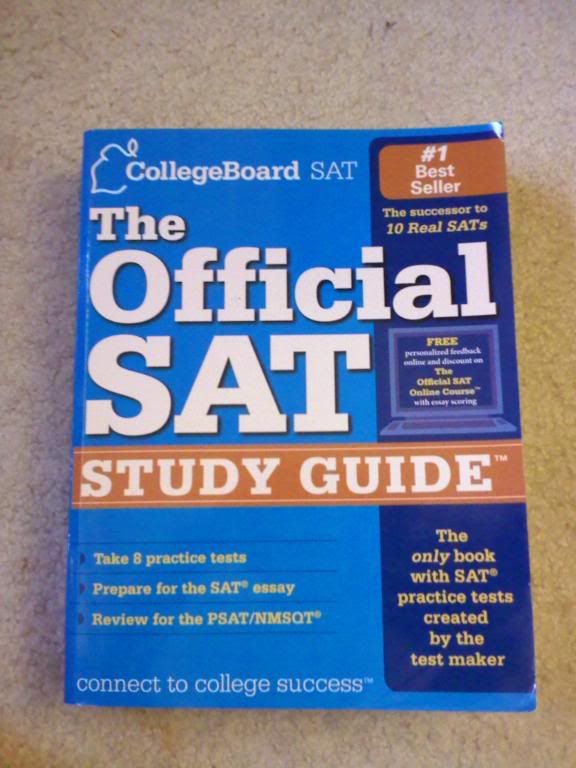 CollegeBoard The Official SAT Study Guide image. This image has been resized to fit in the page. Click to enlarge.