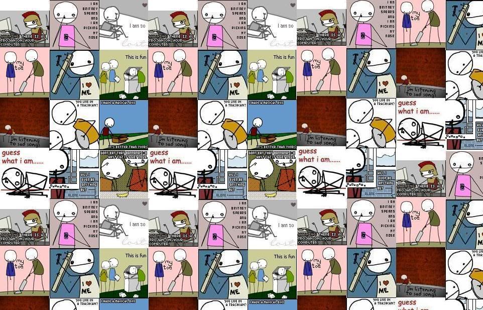 Exploding Dog collage Myspace Layout