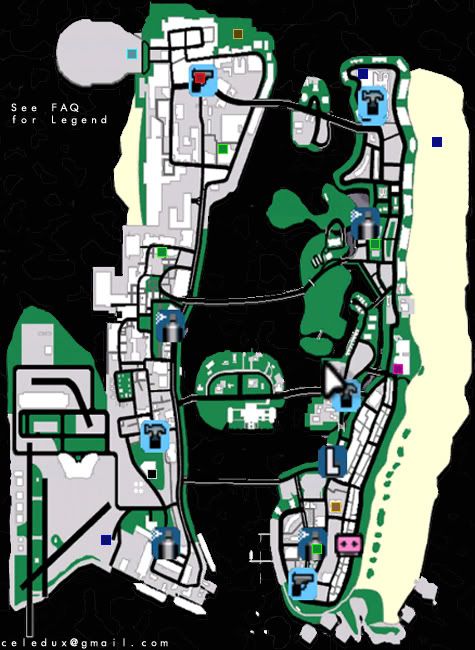 Vice City Properties Map