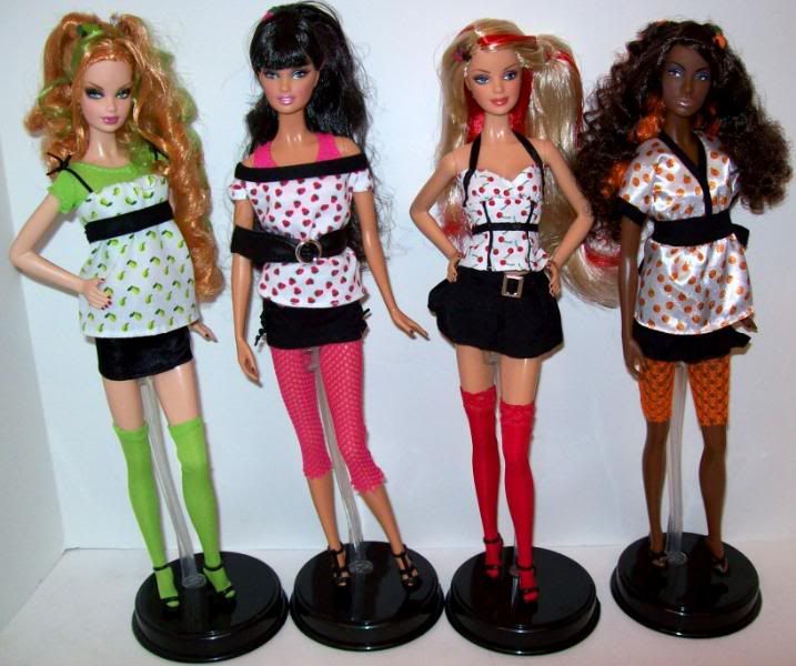 barbie top model hair wear