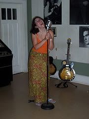 Me using the Mike of legends at Sun Studios
