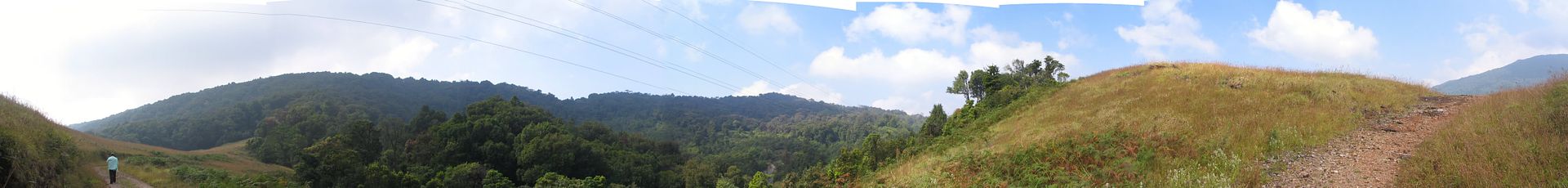 Panoramaic view on the way to Ganga Moola