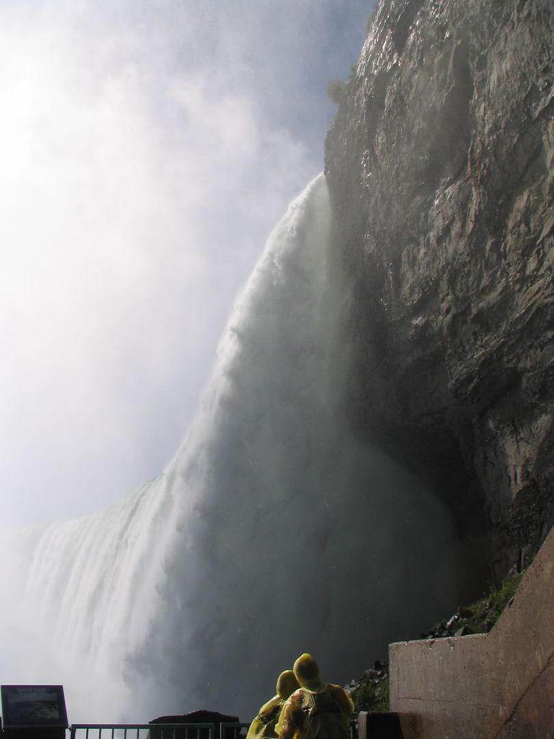 From the base of the horseshoe falls