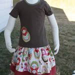Matryoshka Doll Skirt Set Sz 6/7