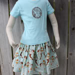 Ocean Wonders Mermaid Hopscotch Skirt Set Sz 7/8