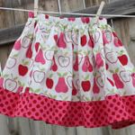 Pink Pear Delight Hopscotch Skirt Sz 3/4/5