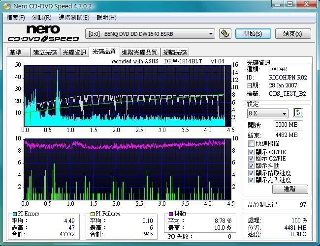 SATA DVD燒錄機--ASUS 1814BLT