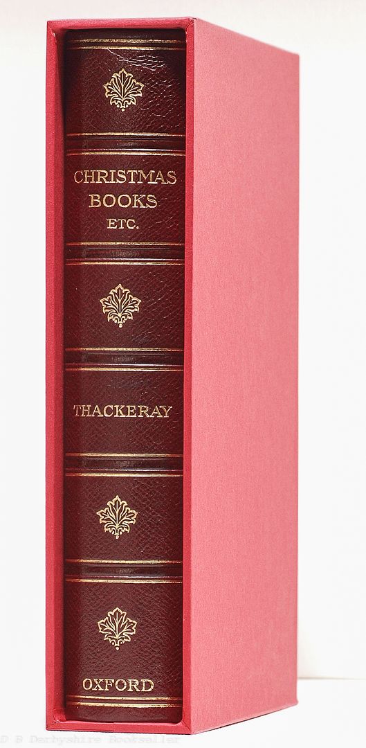 Christmas Books  The Oxford Thackeray, [1908]  Leather Binding in Slipcase