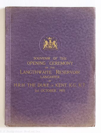 Souvenir Brochure | Langthwaite Reservoir, Lancaster | 1935