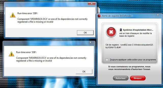 Infection, erreur avec MSWINSCK.OCX - Analyses et éradication ...