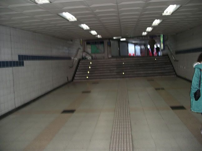 Subway station on the New Year