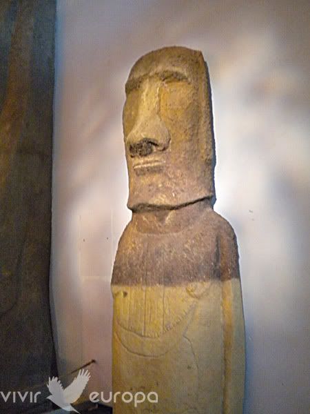 Un Moai de la isla de Pascua.