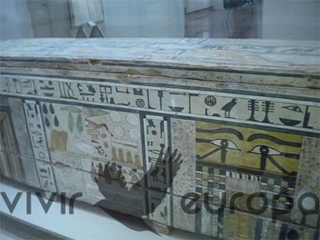 Un sarcófago egipcio en el Museo civico archeologico.