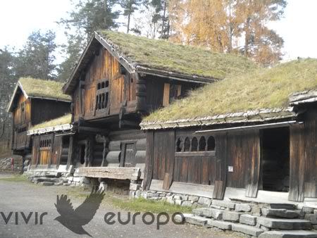 Algunas casas clásicas noruegas.