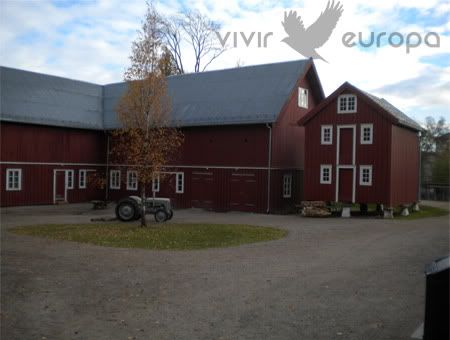 Casa típica antigua noruega.