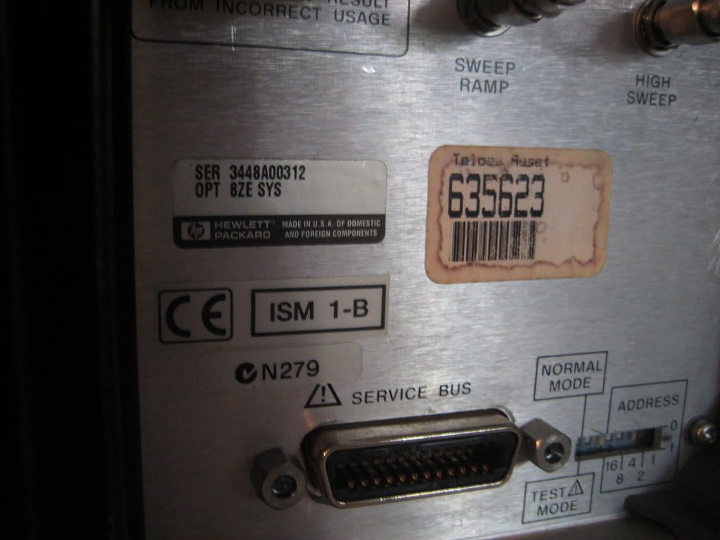 HP / Agilent 8546A EMI Compliance Receiver / Analyzer  
