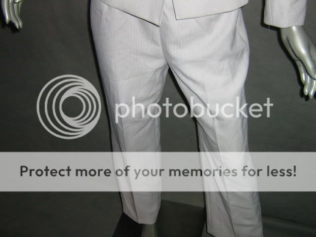 SUIT STUDIO White Grey 2PC Business Pant Suit NEW 14  