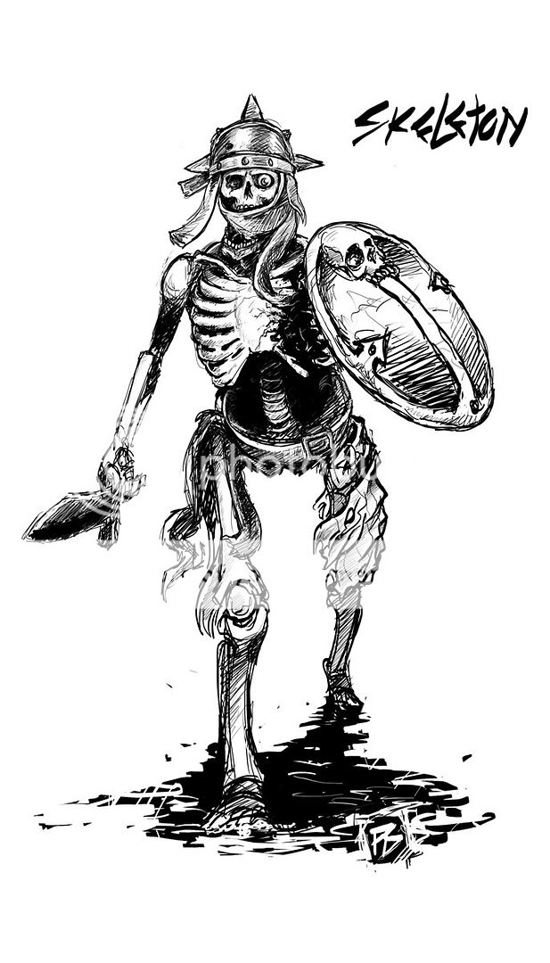 ~Helldorado, Mordheim, and art~ Skeleton-1b