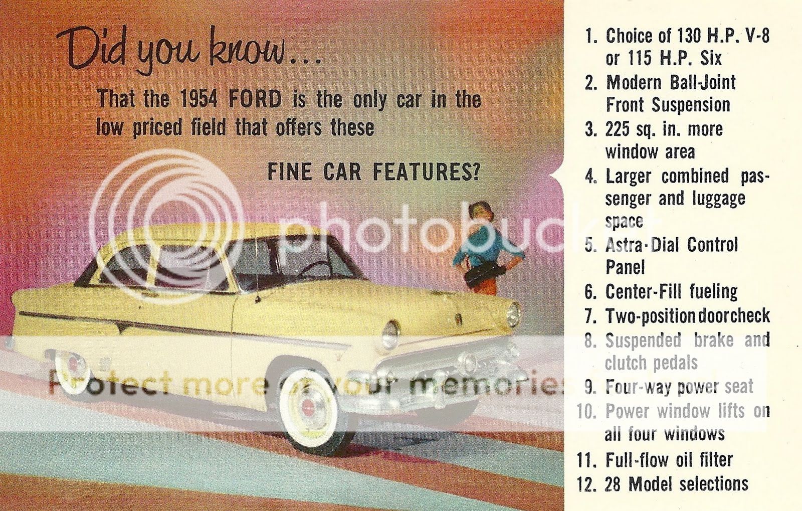 1954 Ford sales literature #7