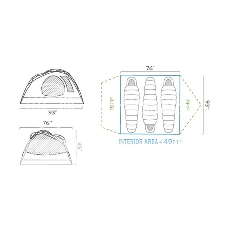   Designs METEOR LIGHT 3 Backpacking Tent   3 Person / 3+ Season  
