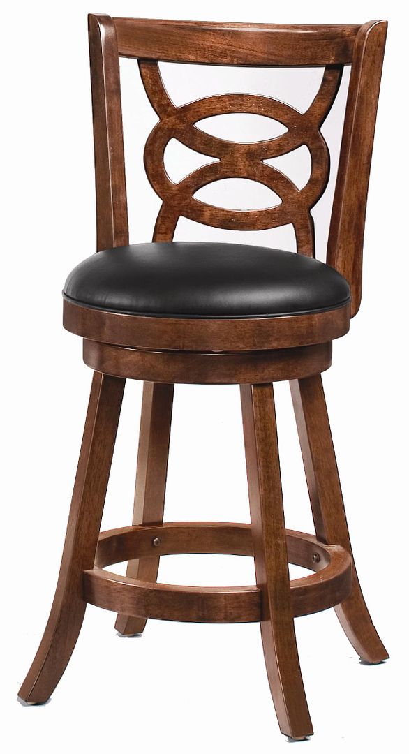   Cappuccino Finish Swivel Counter Height Stool Chairs by Coaster 101929