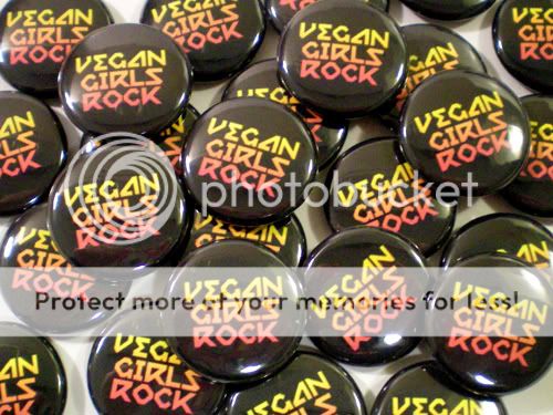 12 Vegetable Slut Vegan Vegetarian XVX PETA Button Pins