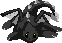 Bow before my magisterial black dragon-y glory!  You are now and forever my minion!