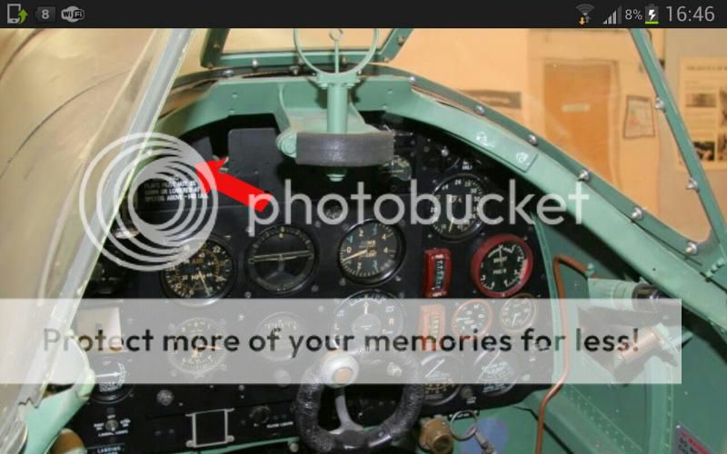 Early marks Spitfire flap position indicator - Aircraft WWII ...