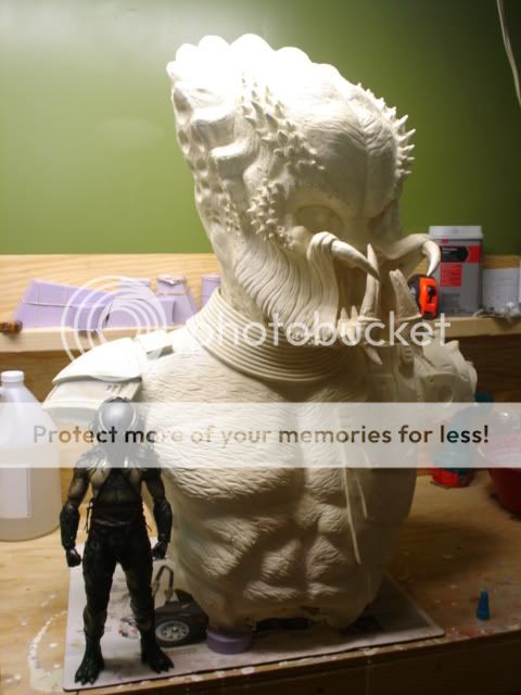 [CUSTOM] WIP - Elder Predator Bust Sculpt 1:1 scale - by Milk Eldertosocast008