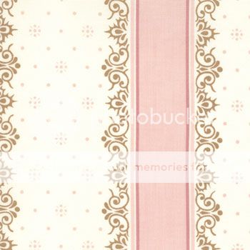 Lily Will Moda Fabric Bunny Hill Nursery Pink Stripe