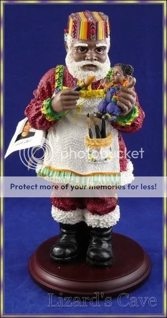 African American Santa 10 tall sculpture Christmas  