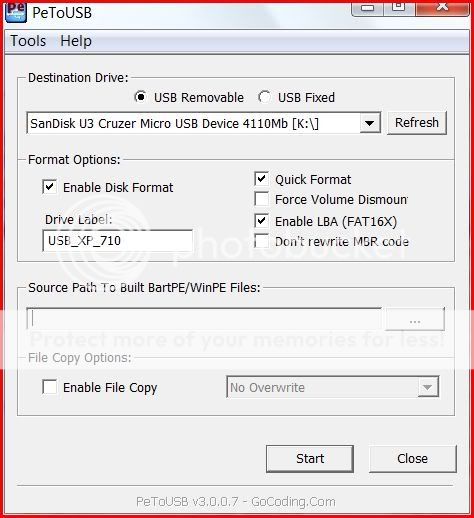 Hướng dẫn cài đặt XP bằng USB Disk (có ảnh kèm theo) Petousb