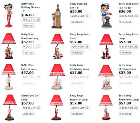 Statue decor betty boop licenced figurines 1-2