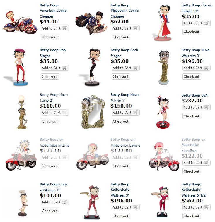 Betty Boop Figurine collection by gp designs 435